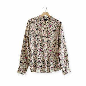 Isabel Marant Rusak Silk Printed Shirt,  Size  FR 38/US 6, New with tag,‎